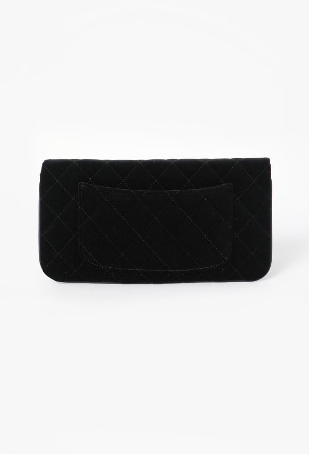 Chanel Small Classic Quilted Velvet 31 Clutch - 5