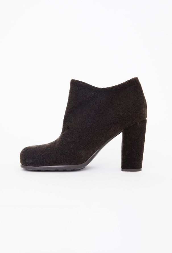 Bottega Veneta F/W 2021 Velvet Ankle Boots - 5