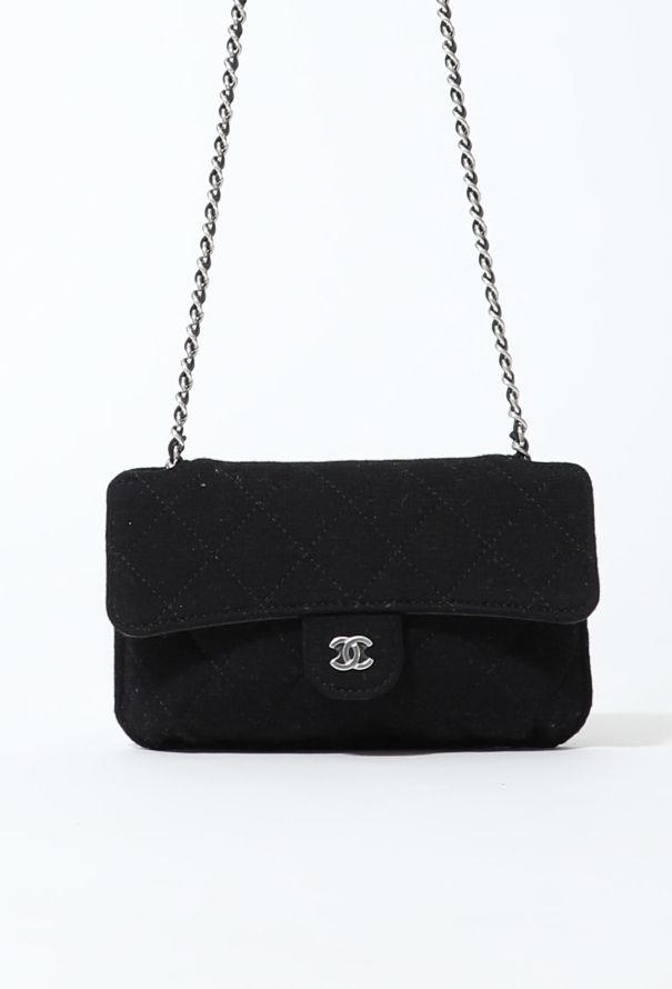 Chanel 2021 Mini 2 in 1 Jersey Timeless Bag - 4