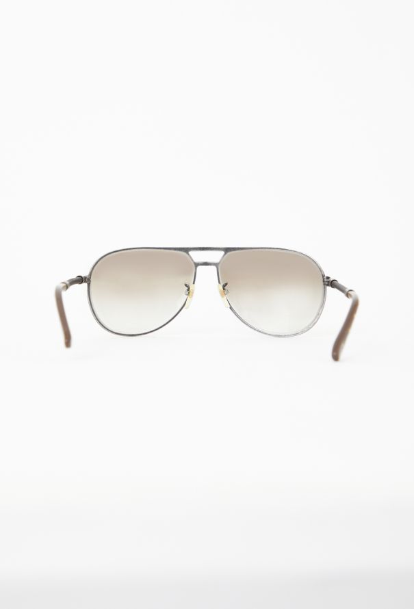 Bottega Veneta Intrecciato Aviator Sunglasses - 4