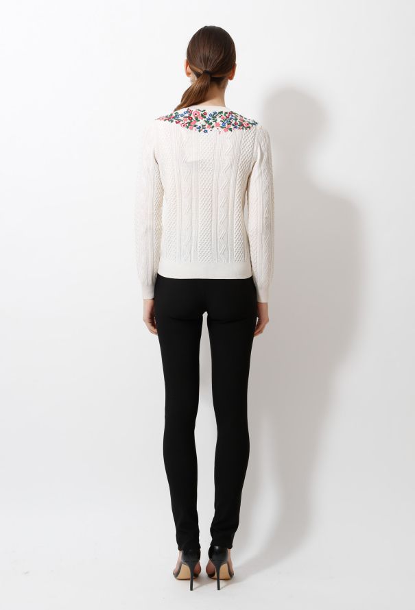 Valentino Pre-Fall 2015 Floral Embroidered Sweater - 5