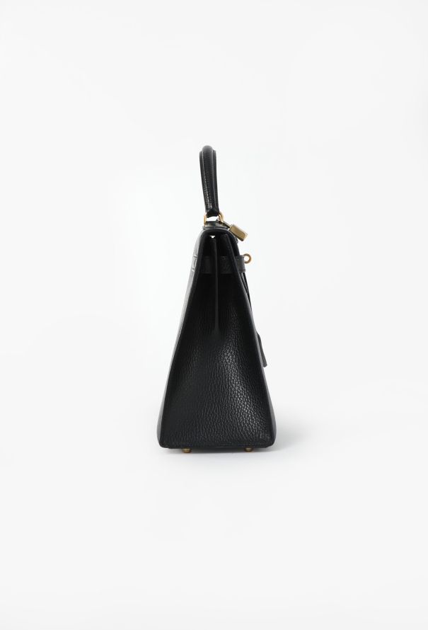 Hermès Black Ardennes Kelly Sellier 32 - 7