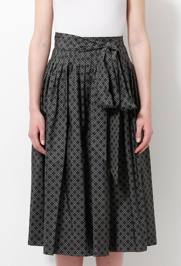 Saint Laurent 70s Pleated Belted Skirt - 3