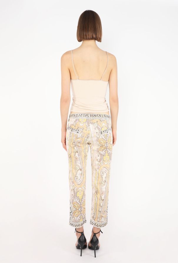 Isabel Marant Jalyne Studded Paisley Pants, S/S 2013 - 7