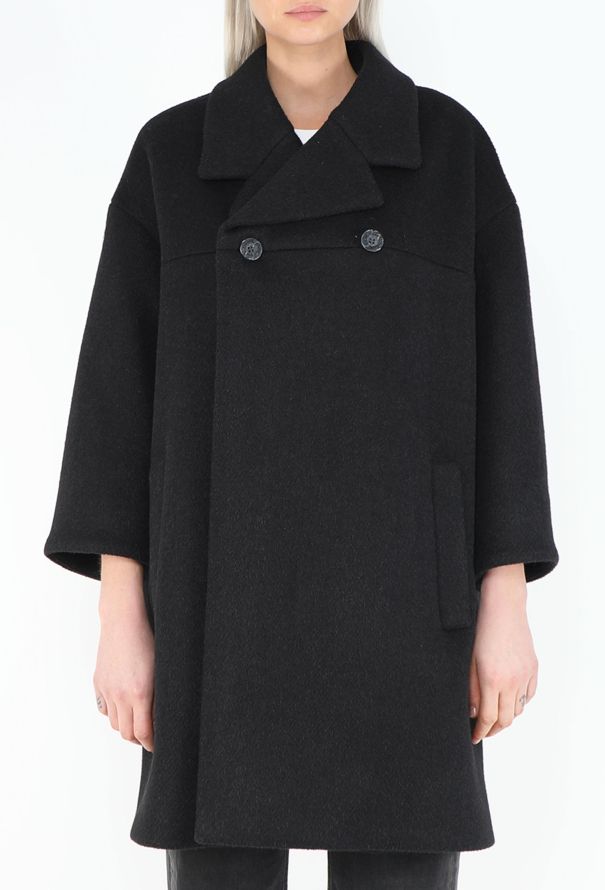 Balenciaga Felted Notched Oversized Coat - 4