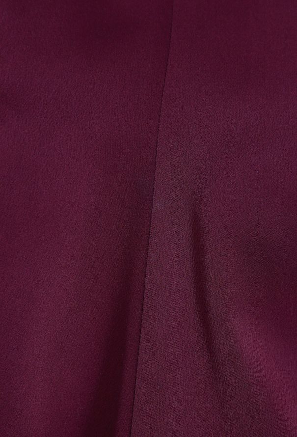 Chloé 2019 Burgundy Satin Flared Dress - 6