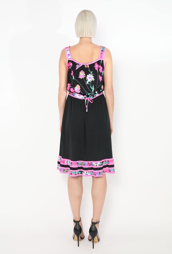 Leonard '80s Floral Belted Dress - 3