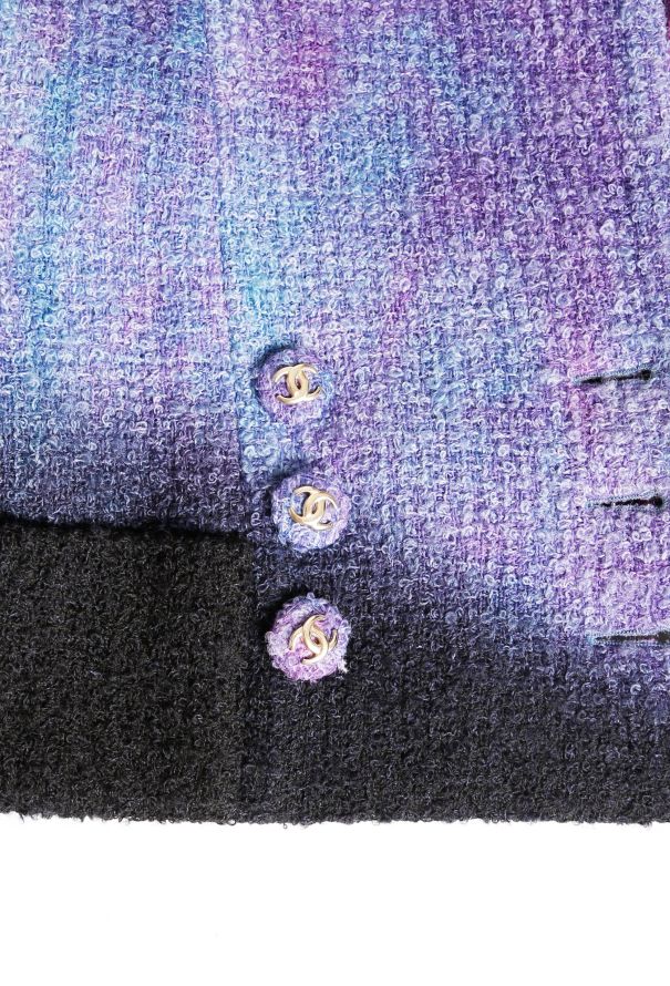 Chanel RARE Pre-Fall 2020 Tie-Dye 'CC' Tweed Jacket - 8