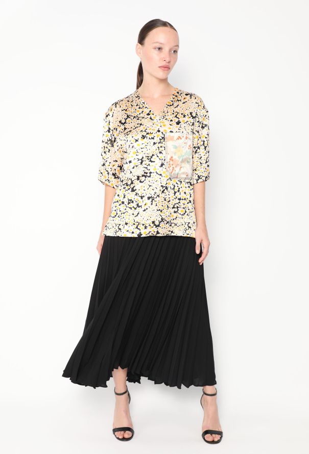 Céline S/S 2015 Floral Silk Blouse - 3