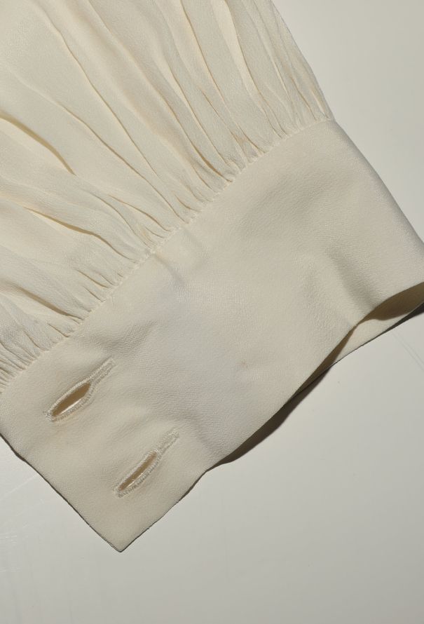 Chloé 2010 Pleated Crêpe Blouse - 11