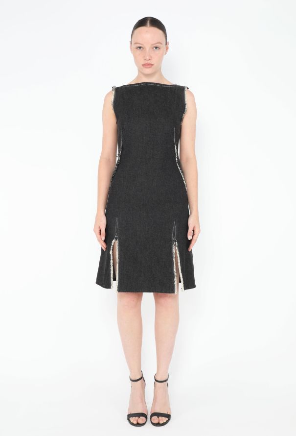 Alexander McQueen 1996 Frayed Denim Dress - 4