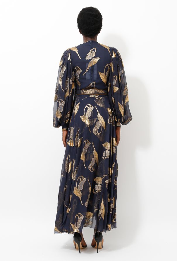 Galanos '80s Lamé Embroidered  Ensemble - 8