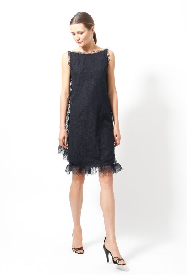 Balenciaga Lace Ruffled Dress - 2