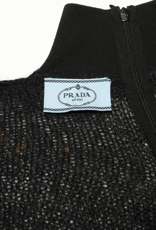 Prada Embellished Mohair Knit Top - 4