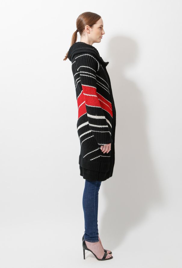 Balenciaga 2009 Oversized Striped Cardigan - 4