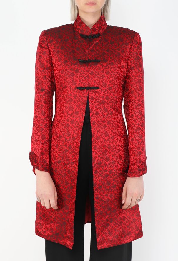 Shanghai Tang Silk Jacquard Tang Coat, 1990s - 2