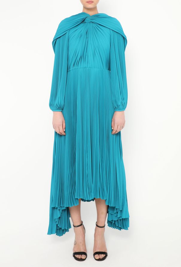 Balenciaga S/S 2022 Asymmetrical Pleated Dress - 5