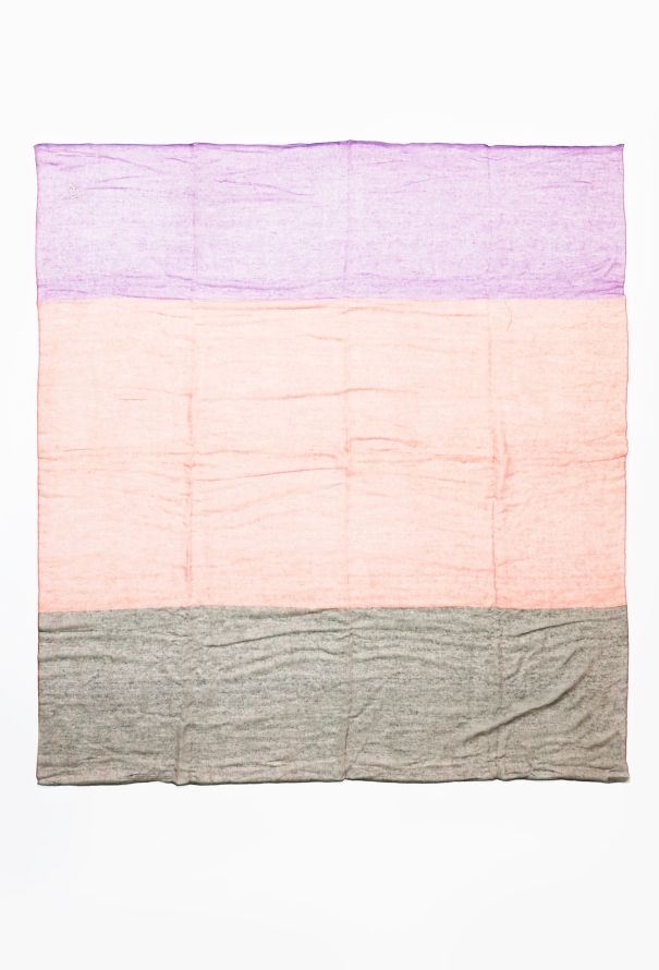 Hermès Tricolor Cashmere Shawl - 1