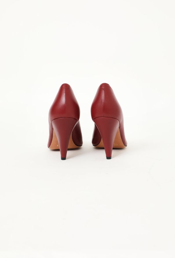 Céline 2016 Bordeaux Slit Pumps - 3