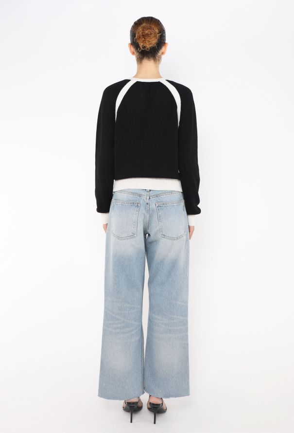 Chanel 2020 Bicolor Cashmere Sweater - 4