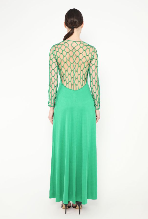 Azzaro RARE Couture 1971 Beaded Silk Gown - 5