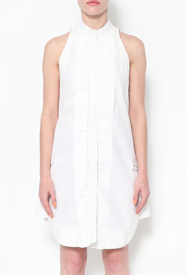 Balenciaga S/S 2007 Cotton Tuxedo Dress - 3
