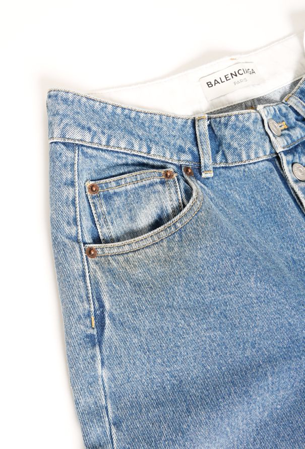 Balenciaga 2016 Tapered Buttonfly Jeans - 7