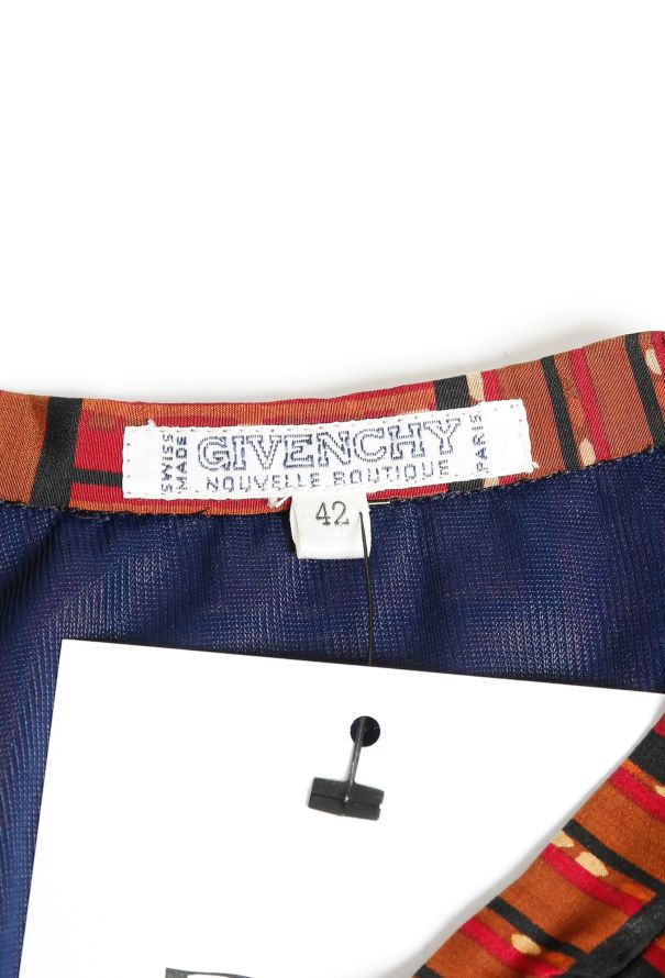Givenchy Vintage Graphic Printed Lavallière Blouse - 4