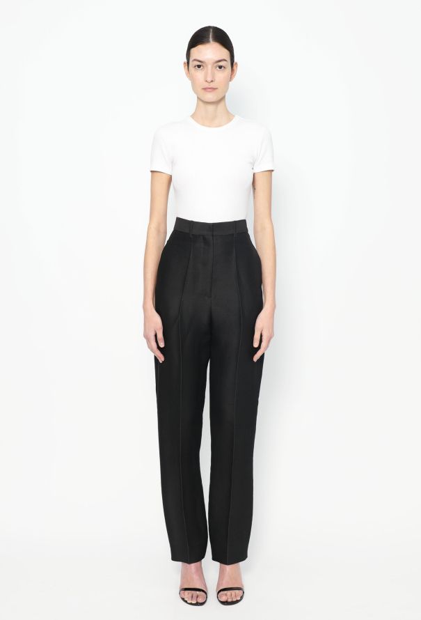 Céline High-Waisted Crêpe Trousers - 1