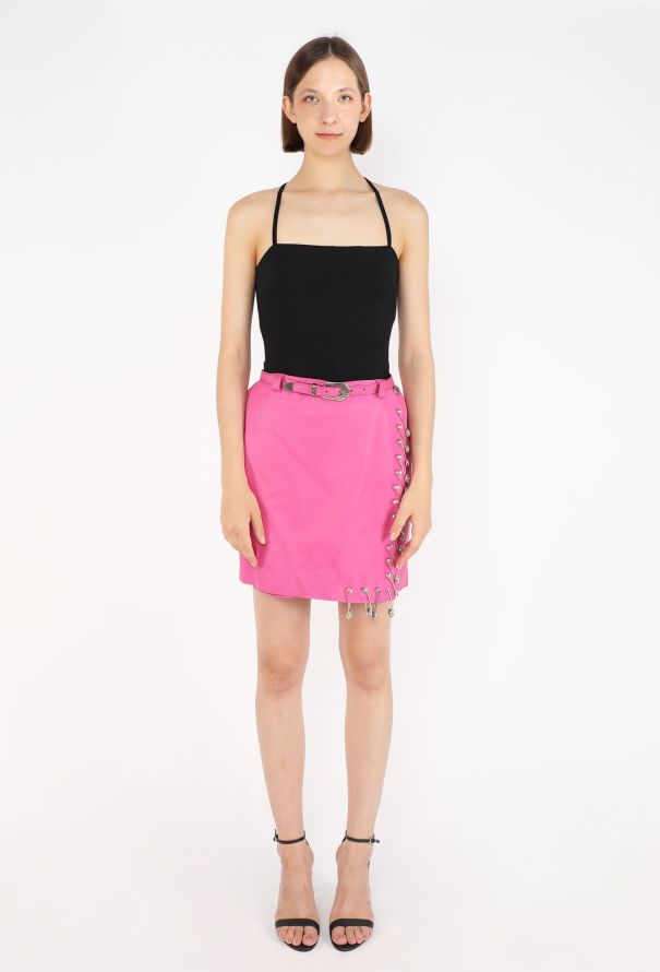 Gianni Versace Safety Pin Leather Skirt, S/S 1994 - 3
