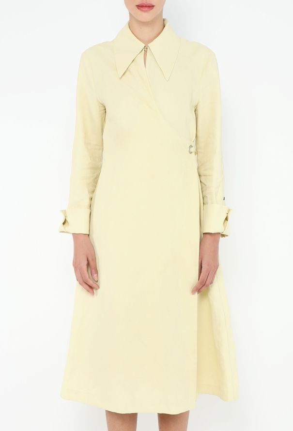 Jil Sander Pre-Fall 2022 Linen Wrap Dress - 4