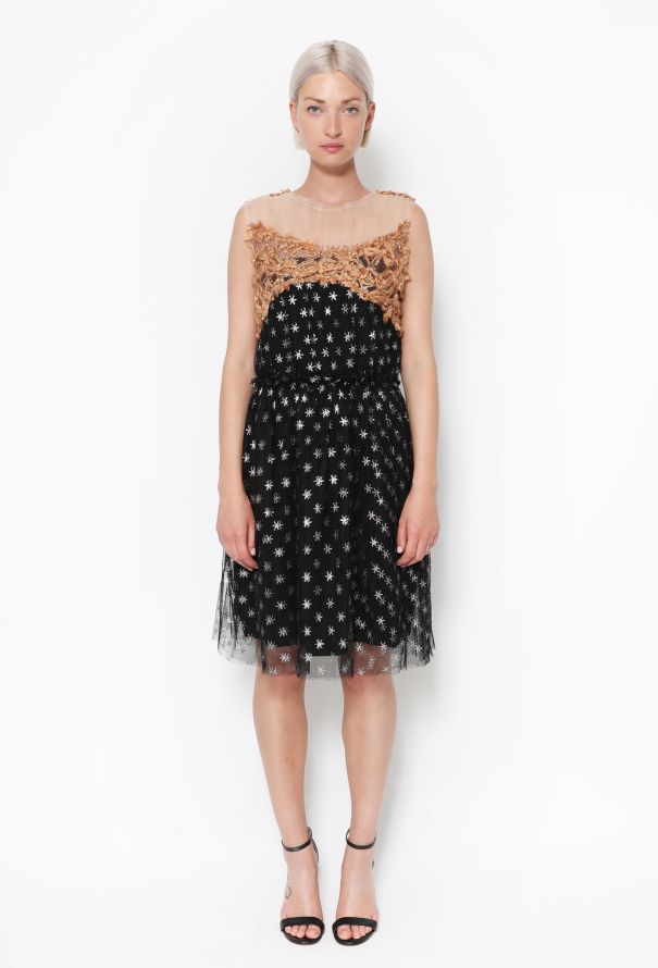 Rodarte Metallic Tulle Star Dress - 2