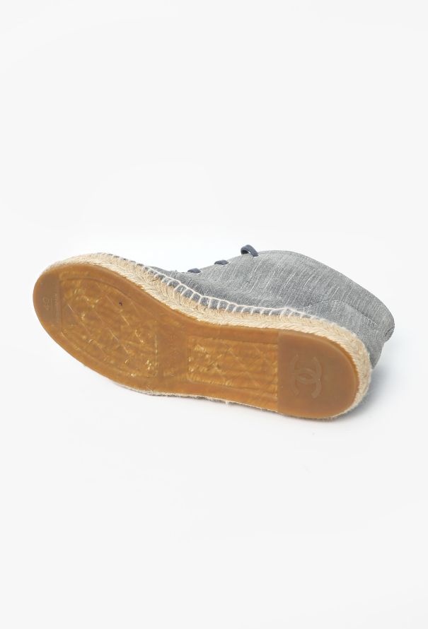 Chanel 2015 'CC' Leather Espadrilles - 5