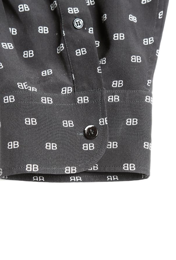 Balenciaga Monogram Silk Tunic - 7