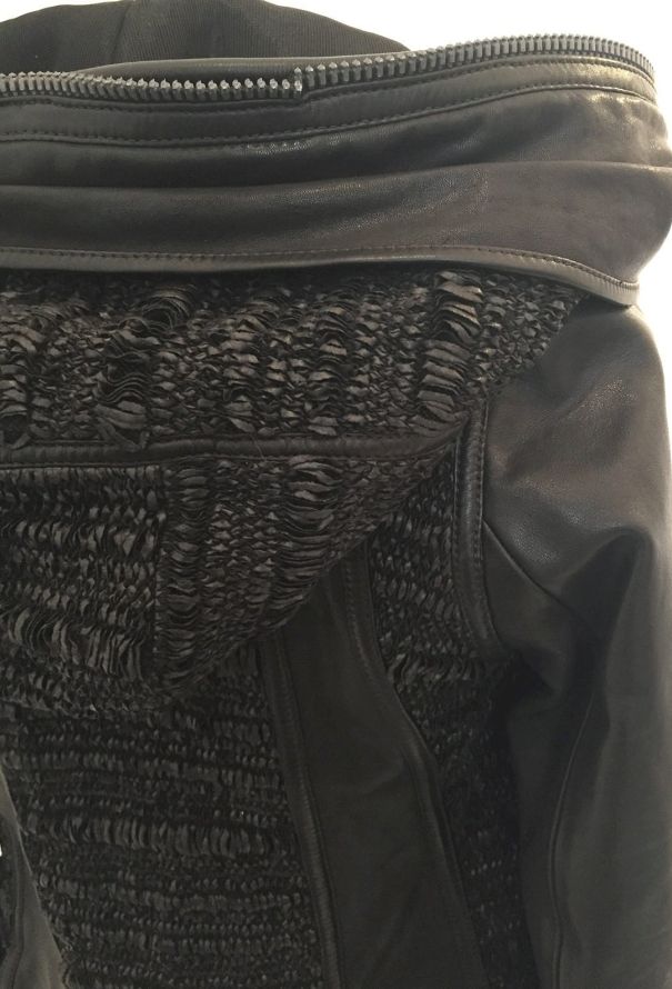 Balenciaga S/S 2010 Panelled Leather Hoodie - 10