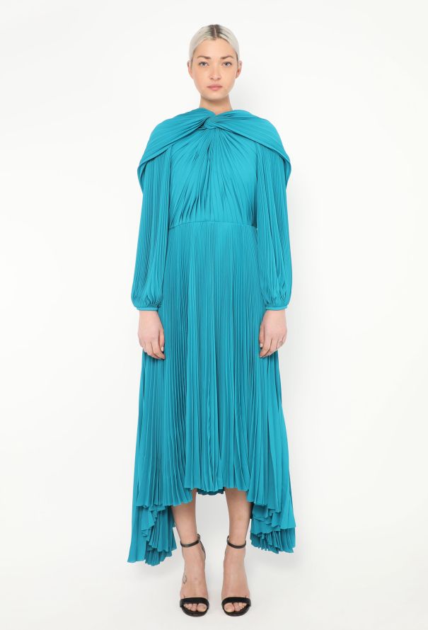 Balenciaga S/S 2022 Asymmetrical Pleated Dress - 1