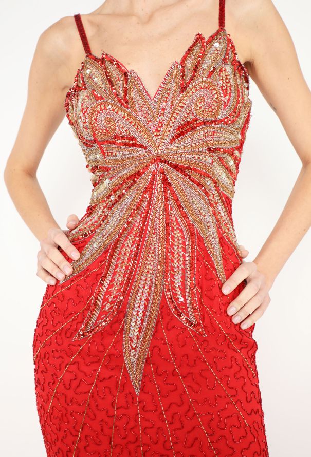 STUNNING Ted Lapidus Embellished Gown - 4