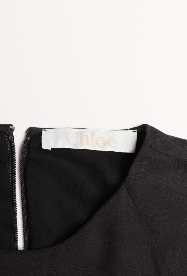 Chloé F/W 2014 Cut-Out Silk Dress - 7