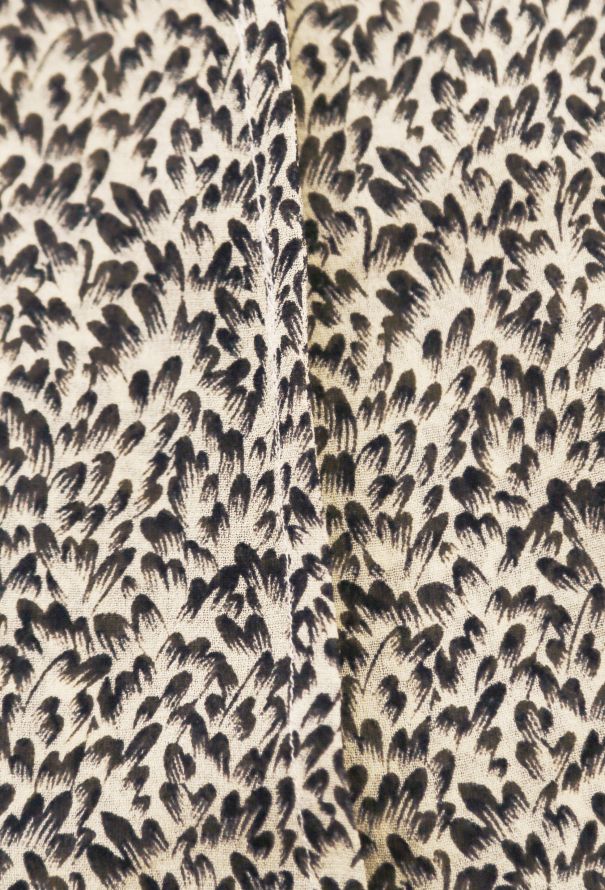 Calvin Klein '90s Printed Silk Skirt - 6