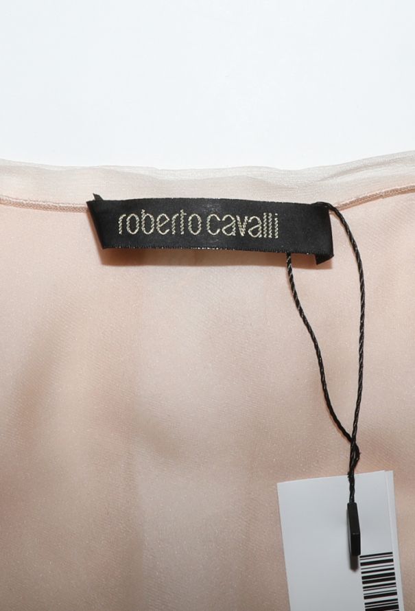 Roberto Cavalli Pleated Silk & Lace Dress, S/S 2008 - 5