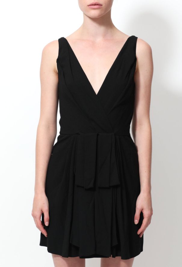 Saint Laurent F/W 2013 Draped Crêpe Dress - 3