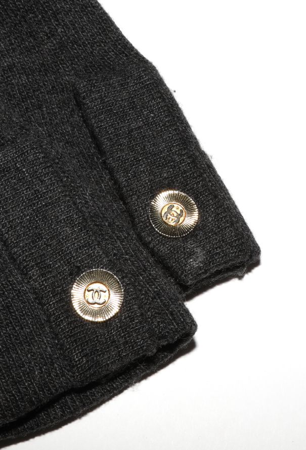 Chanel '80s Scottish Grey Cashmere Sweater - 7