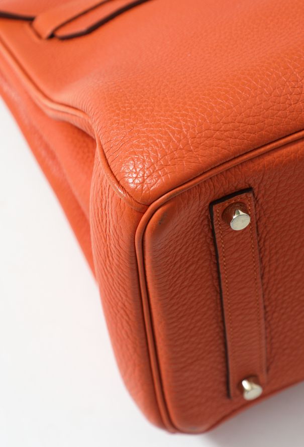 Hermès Orange H Togo Birkin 35 - 9