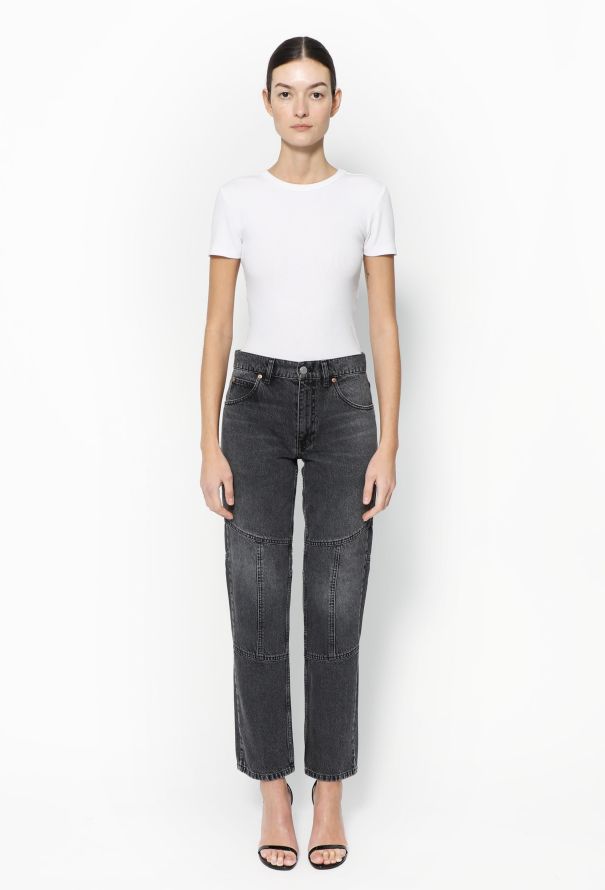 Martine Rose F/W 2020 Charcoal grey Raised Seam Jeans - 1