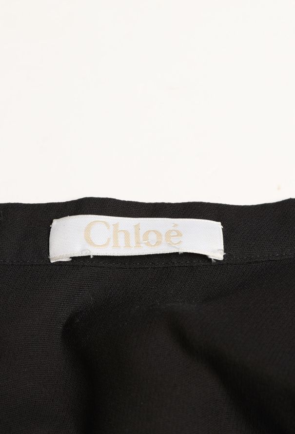 Chloé S/S 2013 Embellished Trim Silk Blouse - 6