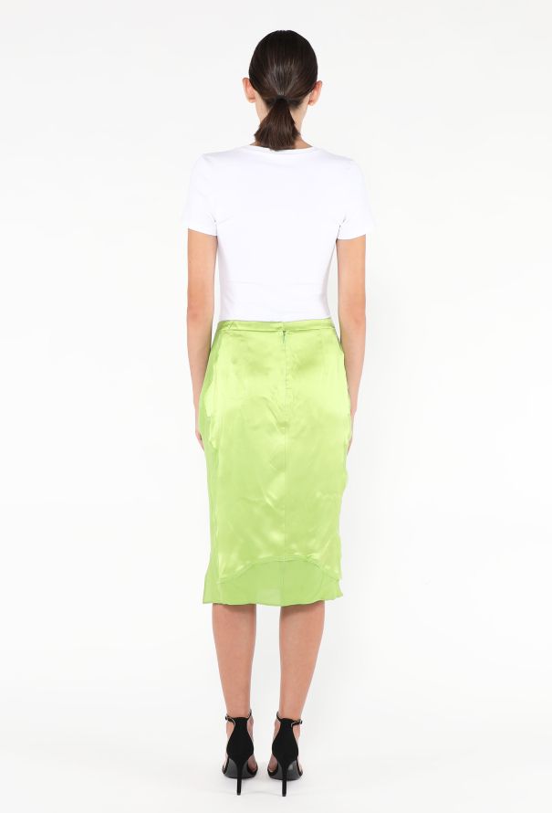Saint Laurent Rare F/W 2004 Charmeuse Skirt - 4