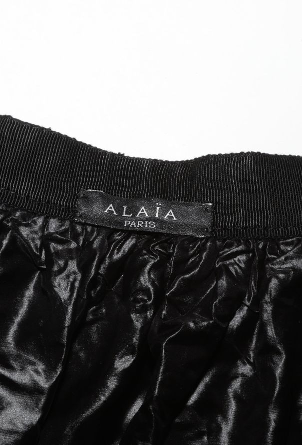Alaïa Leather Eyelet Stud Skirt, S/S 2014 - 6
