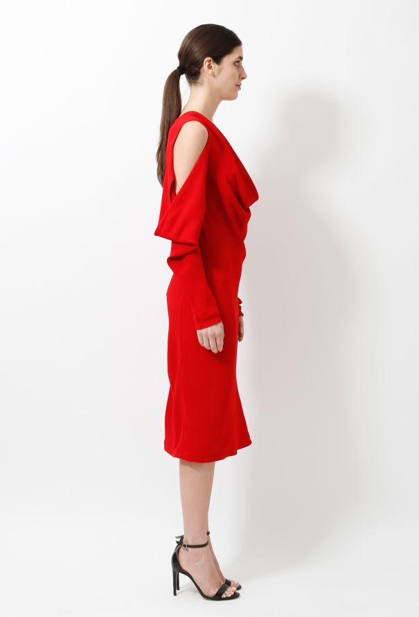 Céline Draped Cut-Out Dress - 4