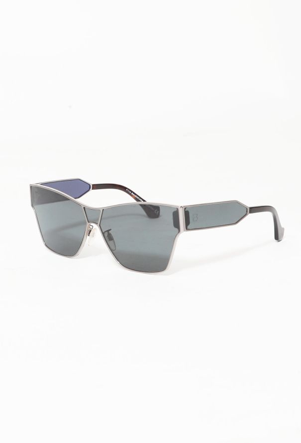 Balenciaga 2018 Square Sunglasses with Leather Pouch - 3