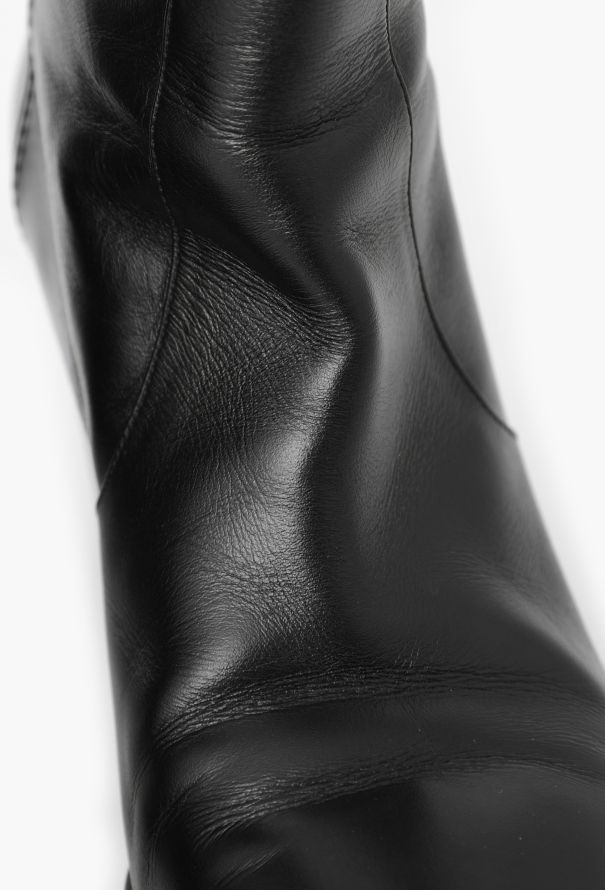 Chanel Classic Leather 'CC' Ankle Boots - 7